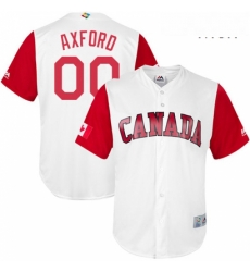 Mens Canada Baseball Majestic 00 John Axford White 2017 World Baseball Classic Replica Team Jersey Mens Canada Baseball Majestic 00 John Axford White 2017 World Baseball Classic Replica Team Jersey