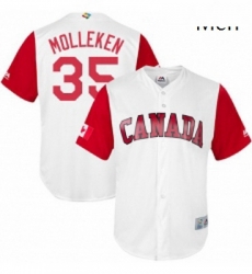 Mens Canada Baseball Majestic 35 Dustin Molleken White 2017 World Baseball Classic Replica Team Jersey Mens Canada Baseball Majestic 35 Dustin Molleken White 2017 World Baseball Classic Replica Team Jersey
