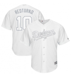 Dodgers 10 Justin Turner RedTurn2 White 2019 Players Weekend Player Jersey Dodgers 10 Justin Turner RedTurn2 White 2019 Players Weekend Player Jersey