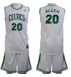 Boston Celtics 20 Ray Allen White Jerseys&Shorts Boston Celtics 20 Ray Allen White Jerseys&Shorts