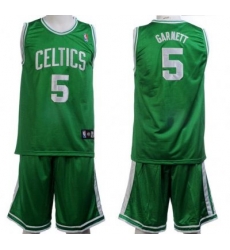 Boston Celtics 5 Kevin Garnett Green Jerseys&Shorts Boston Celtics 5 Kevin Garnett Green Jerseys&Shorts