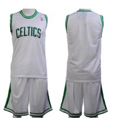 Boston Celtics Blank White Jerseys&Shorts Boston Celtics Blank White Jerseys&Shorts