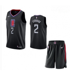 Clippers 2 Kawhi Leonard Black City Edition Nike Swingman Jersey 28With Shorts Clippers 2 Kawhi Leonard Black City Edition Nike Swingman Jersey 28With Shorts