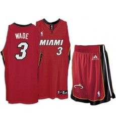 Miami Heat 3 Dwyane Wade Red Revolution 30 Swingman Jersey & Shorts Suit Miami Heat 3 Dwyane Wade Red Revolution 30 Swingman Jersey & Shorts Suit