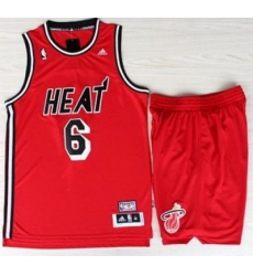 Miami Heat 6 LeBron James Red Hardwood Classics Revolution 30 Swingman NBA Suits Miami Heat 6 LeBron James Red Hardwood Classics Revolution 30 Swingman NBA Suits