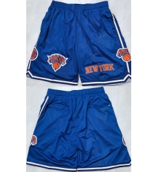 Men New Yok Knicks Royal Shorts Men New Yok Knicks Royal Shorts