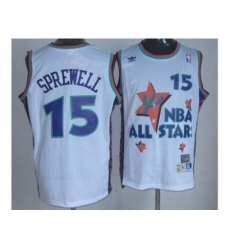 NBA 95 All Star #15 Sprewell white NBA 95 All Star #15 Sprewell white