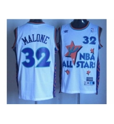 NBA 95 All Star #32 Malone white NBA 95 All Star #32 Malone white