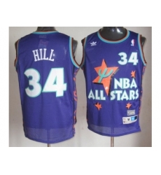 NBA 95 All Star #34 Hill Purple Jerseys NBA 95 All Star #34 Hill Purple Jerseys