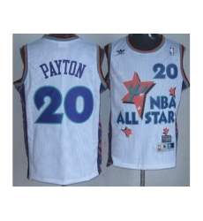 Seattle SuperSonics 20 Gary Payton White 95 All Star NBA Jerseys Seattle SuperSonics 20 Gary Payton White 95 All Star NBA Jerseys