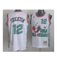 NBA 96 All Star #12 Stockton White Jerseys NBA 96 All Star #12 Stockton White Jerseys