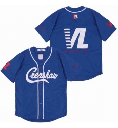 Men Blue Crenshaw Editon Blank Jersey Men Blue Crenshaw Editon Blank Jersey