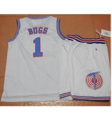 Space Jam Tune Squad #1 Bugs Bunny White Movie Stitched Basketball Jersey Space Jam Tune Squad #1 Bugs Bunny White Movie Stitched Basketball Jersey