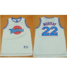 Space Jam Tune Squad #22 Bill Murray White Movie Stitched Basketball Jersey Space Jam Tune Squad #22 Bill Murray White Movie Stitched Basketball Jersey