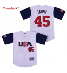 USA National Team 45 Trump Base Ball Jersey USA National Team 45 Trump Base Ball Jersey