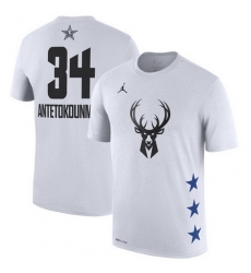 Bucks 34 Giannis Antetokounmpo White 2019 NBA All Star Game Men's T Shirt Bucks 34 Giannis Antetokounmpo White 2019 NBA All Star Game Men's T Shirt