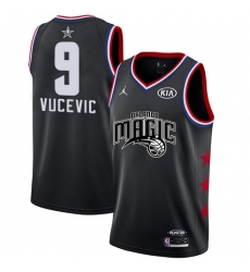 Magic #9 Nikola Vucevic Black Basketball Jordan Swingman 2019 All Star Game Jersey Magic #9 Nikola Vucevic Black Basketball Jordan Swingman 2019 All Star Game Jersey
