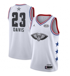Pelicans #23 Anthony Davis White Basketball Jordan Swingman 2019 All Star Game Jersey Pelicans #23 Anthony Davis White Basketball Jordan Swingman 2019 All Star Game Jersey