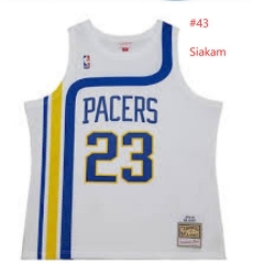 Men Pacers #43 siakam White Stitched Throwback Jersey Men Pacers #43 siakam White Stitched Throwback Jersey