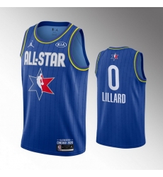 Blazers 0 Damian Lillard Blue 2020 NBA All Star Jordan Brand Swingman Jersey Blazers 0 Damian Lillard Blue 2020 NBA All Star Jordan Brand Swingman Jersey