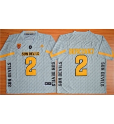 Arizona State Sun Devils #2 Mike Bercovici New Grey Stitched NCAA Jersey Arizona State Sun Devils #2 Mike Bercovici New Grey Stitched NCAA Jersey