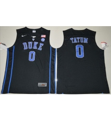 Blue Devils #0 Jayson Tatum Black Basketball Elite Stitched NCAA Jersey Blue Devils #0 Jayson Tatum Black Basketball Elite Stitched NCAA Jersey