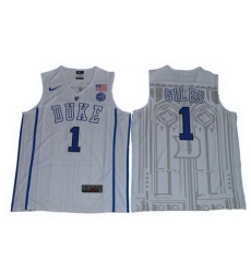Blue Devils #1 Harry Giles White Basketball Elite Stitched NCAA Jersey Blue Devils #1 Harry Giles White Basketball Elite Stitched NCAA Jersey
