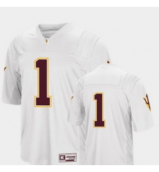 Men Arizona State Sun Devils 1 White College Football Colosseum Jersey Men Arizona State Sun Devils 1 White College Football Colosseum Jersey