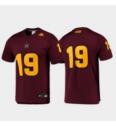 Men Arizona State Sun Devils 19 Maroon Replica Football Jersey Men Arizona State Sun Devils 19 Maroon Replica Football Jersey