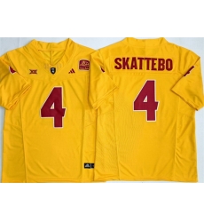 Men Arizona State Sun Devils 4 Cam Skattebo Gold 2025 F U S E Vapor Limited Stitched Jersey Men Arizona State Sun Devils 4 Cam Skattebo Gold 2025 F U S E Vapor Limited Stitched Jersey