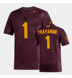 Men Arizona State Sun Devils Deamonte Trayanum Replica Maroon Football Jersey Men Arizona State Sun Devils Deamonte Trayanum Replica Maroon Football Jersey