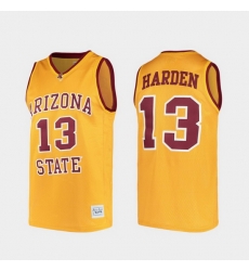Men Arizona State Sun Devils James Harden Alumni Gold College Baketball Jersey Men Arizona State Sun Devils James Harden Alumni Gold College Baketball Jersey