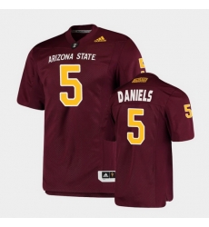 Men Arizona State Sun Devils Jayden Daniels College Football Maroon Premier Jersey Men Arizona State Sun Devils Jayden Daniels College Football Maroon Premier Jersey