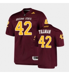 Men Arizona State Sun Devils Pat Tillman College Football Maroon Premier Jersey Men Arizona State Sun Devils Pat Tillman College Football Maroon Premier Jersey
