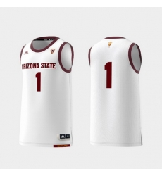 Men Arizona State Sun Devils White Basketball Swingman Adidas Replica Jersey Men Arizona State Sun Devils White Basketball Swingman Adidas Replica Jersey