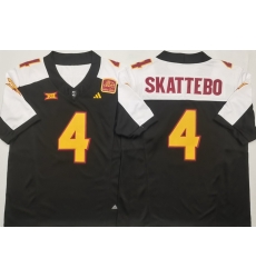 Men Arizona Sun Devils Black White #4 Cam SKATTEBO White Stitched F U S E NCAA Jersey Men Arizona Sun Devils Black White #4 Cam SKATTEBO White Stitched F U S E NCAA Jersey