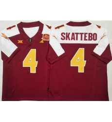 Men Arizona Sun Devils Red White #4 Cam SKATTEBO White Stitched F U S E NCAA Jersey Men Arizona Sun Devils Red White #4 Cam SKATTEBO White Stitched F U S E NCAA Jersey