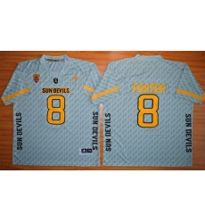 Sun Devils #8 D J Foster New Grey Stitched NCAA Basketball Jersey Sun Devils #8 D J Foster New Grey Stitched NCAA Basketball Jersey
