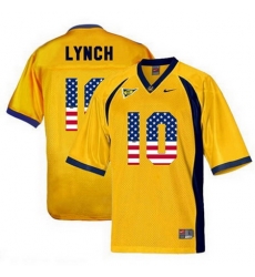 California Golden Bears 10 Marshawn Lynch Gold USA Flag College Football Jersey California Golden Bears 10 Marshawn Lynch Gold USA Flag College Football Jersey
