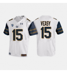 California Golden Bears Jordan Veasy College Football White Jersey California Golden Bears Jordan Veasy College Football White Jersey