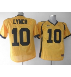Golden Bears #10 Marshawn Lynch Gold Embroidered NCAA Jersey Golden Bears #10 Marshawn Lynch Gold Embroidered NCAA Jersey
