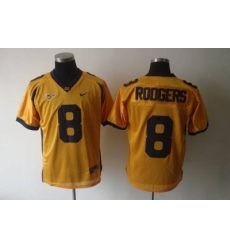 Golden Bears #8 Rodgers Gold Embroidered NCAA Jersey Golden Bears #8 Rodgers Gold Embroidered NCAA Jersey