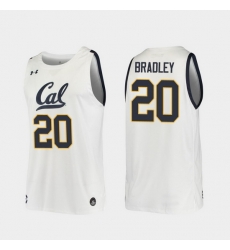 Men California Golden Bears Matt Bradley Replica White College Basketball 2019 20 Jersey Men California Golden Bears Matt Bradley Replica White College Basketball 2019 20 Jersey