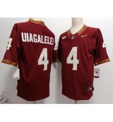 Florida State Seminoles #4 DJ Uiagalelei Red F U S E Jersey Florida State Seminoles #4 DJ Uiagalelei Red F U S E Jersey