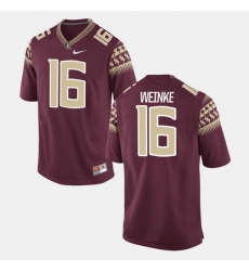 Florida State Seminoles Chris Weinke Alumni Football Game Garnet Jersey Florida State Seminoles Chris Weinke Alumni Football Game Garnet Jersey