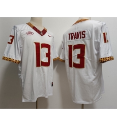 Florida State Seminoles Jordan Travis #13 White Stitched Football Jersey Florida State Seminoles Jordan Travis #13 White Stitched Football Jersey