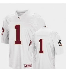 Men Florida State Seminoles 1 White College Football Colosseum Jersey Men Florida State Seminoles 1 White College Football Colosseum Jersey
