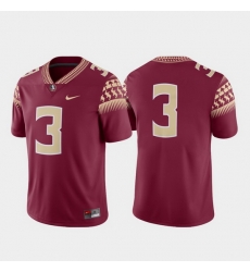 Men Florida State Seminoles 3 Garnet Game College Football Jersey Men Florida State Seminoles 3 Garnet Game College Football Jersey