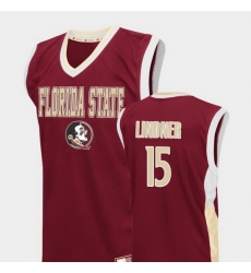 Men Florida State Seminoles Justin Lindner Red Fadeaway College Basketball Jersey Men Florida State Seminoles Justin Lindner Red Fadeaway College Basketball Jersey
