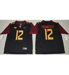 Seminoles #12 Deondre Francois Black Limited Stitched NCAA Jersey Seminoles #12 Deondre Francois Black Limited Stitched NCAA Jersey